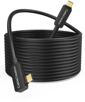 CableCreation -Upgraded Version USB C Fiber Optic Link VR Cable 16FT, USB C 3.2 Gen2 Cable USB C to C 10 Gbps Highly Speed Data Compatible with Quest 3/Quest 2 Virtual Reality Headsets and Gaming PC