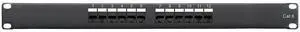 Shaxon MP117HA128-B, Category 6 Patch Panel, 12 Port, RJ45-110