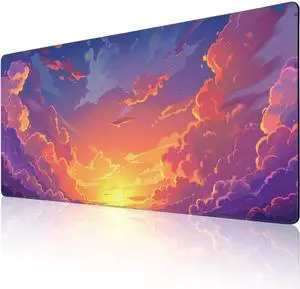 ZOCOZY 48 x 24 Inches Cute Desk Mat Kawaii Pink Purple Desk Pad Anime 3XL Large Mouse Pad Big Full Desk Gaming Mousepad Laptop Computer Keyboard Mouse MatDesk Decor Desk Accessories