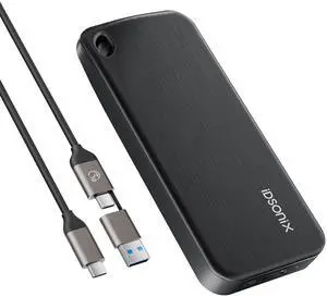 iDsonix Portable SSD 256GB External Hard Drive, USB 3.2 GEN 2 up to 1000MB/s External Solid State Drive with 2 in 1 USB C Cable Compatible with Xbox, PS5, Mac, PC, Laptop, Camera, i10PRO