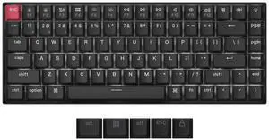 Keychron K2 QMK Wireless Mechanical Gaming Keyboard, 75% Layout with Super Banana Switch, White LED Backlight Rechargeable Wired Bluetooth Professional Office Keyboard for Mac/Windows, Version 3