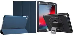 ProCase Smart Case for iPad Air 2 (2014 Release) Bundle with iPad 9.7 2018 iPad 6th Gen / 2017 iPad 5th Gen/iPad Pro 9.7/ iPad Air 1/2 Heavy Duty Case