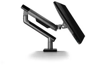 POUT E12 Ultrawide Monitor Arm Mount  Adjustable Full Motion Desk Stand for 17-32 Displays, Supports 4-22lbs, VESA 75x75mm & 100x100mm (Grey/Black)
