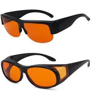 Eyekepper 2 Pack Fit Over Blue Light Blocking Glasses Wear Over Computer Eyeglasses