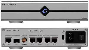 Gustard N18 PRO HiFi Audio Network Switch, 5* Ethernet Ports 1* SPDIF Optical Fiber Input Interface, BNC 10 MHz Clock Input, High Performance Network Switch for HiFi Audio Streaming(Silver)