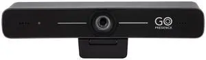 GoPresence Smart 4K Ultra HD Webcam, 120° Wide-Angle, 20ft Audio Range, AI Auto-Framing
