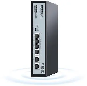 SODOLA 4 Port Gigabit PoE Switch with 2 Uplinks, AI Watchdog/Extend/Port Isolation, 802.3af/at,Plug & Play Unmanaged Network Switch