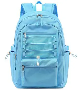 Sunborls School Travel Laptop Backpack Teen Girls Weekend Leisure Vacation Rucksacks Unisex 15.6in Handmade Rope Decoration Student Cute Lightweight High-Capacity The Gift Bookbag (Blue)
