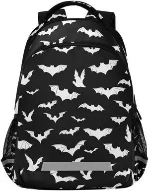 Glaphy Halloween Bats Backpacks Laptop School Book Bag Lightweight Daypack for Men Women Teens Kids