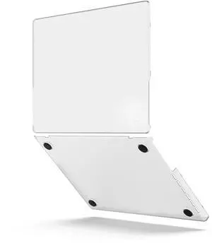 UPPERCASE GhostShell Frost Premium Hardshell Case with Scratch-Resistant Textured Matte Finish, for 2021 2022 2023 MacBook Pro 14" Apple Silicon M1 M2 Pro/Max, A2442 A2779, Clear (No Rubber Coating)
