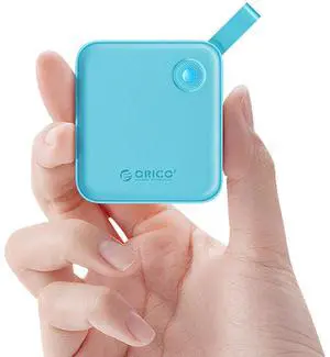 ORICO Portable SSD 512 GB with 2 in 1 USB C Cable, External Solid State Drives, Up to 460MB/s, Status Indicator, Reliable Storage for USB-C Smartphone, PC - B5PLUS(Blue)