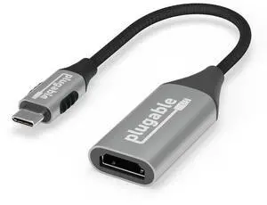 Plugable USB C to HDMI Adapter, HDMI 2.1, 8K 60Hz or 4K 144Hz, USB4 / Thunderbolt Compatible with XPS, iPhone 15, iPad Pro, MacBook Pro, Mac Resolution up to 4K 60Hz (USBC-HDMI8K)