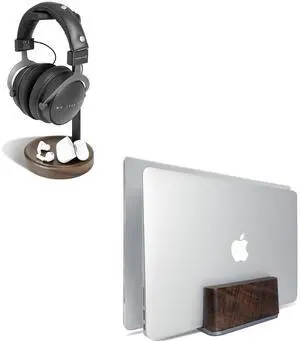 GEVO Desktop Vertical Laptop Stand and Headphone Stand