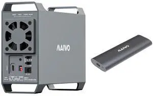 Dual Bay Raid SATA Enclosure-M.2 Enclosure