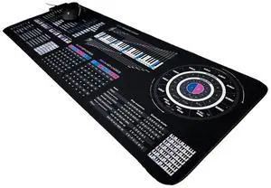 Music Theory Cheat Sheet Mousepad  35×25cm (13.8"x9.8") & 80×30cm (31.5"x11.8")  Chord Formulas, Circle of Fifths, Modes & Clefs  Music Learning Desk Mat  LED Version Available