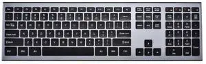 MKETech Electronics MKE 947 Wireless Ergonomic Computer Keyboard with Number Pad, Black