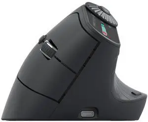 MKETech Electronics Vertical Ergonomic Mouse 2.4G Wireless BT Task Window Switching and Horizontal Scrolling,Adjustable DPI, Lightweight for Laptop,Desktop,PC,MacBook, Black (MKE 604)