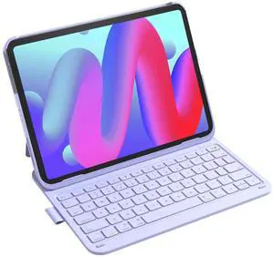 Inateck for iPad 10th/11th Gen Case with Keyboard, Keyboard with Pen Holder for iPad 11th(2025 11" A16)/10th Gen(2022 10.9"), Air 11" M3/M2 (2025/2024), Air 5/4, Pro 11 4/3/2/1,AirTap Purple
