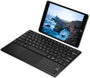 Wendry Ultra-Slim Bluetooth Keyboard, Portable Bluetooth Keyboard with Touchpad for PC Android Phone Tablet