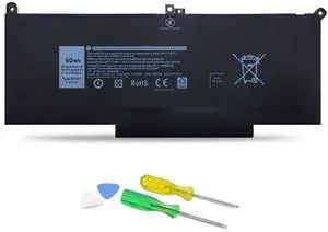 F3YGT Battery Replacement for Dell Latitude 14 7000 7480 7490/13 7000 7380 7390 P29S002/12 7000 7280 7290 Series 0DM3WC DM3WC DM6WC 2X39G KG7VF V4940 451-BBYE 453-BBCF