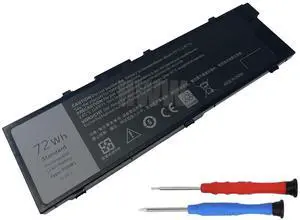 K KYUER HWW New 11.1V 72Wh 6460mAh T05W1 Battery Compatible with Dell Precision 15 7510 7520 17 7710 7720 M7710 TO5W1 MFKVP 1G9VM M28DH 0FNY7 RDYCT TWCPG 1V0PP Series