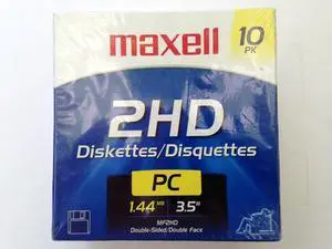 Maxell 3.5 HD 1.44MB Pre-Formatted MF2HD 10-Pack
