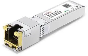 GIQITCK SFP+ to RJ45 10GBase-T Module, 10Gbe Copper SFP to Ethernet Networking Transceiver for Cisco SFP-10G-T-S, Ubiquiti UniFi UF-RJ45-10G, Meraki, Supermicro and More, up to 30m,1pc