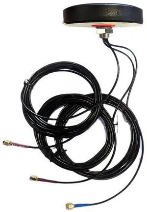 Maswell Combo Cellular MIMO 4G 3 Leads GPS Plus 4G LTE 2X2 MIMO 698~2690 MHz Combination Antenna for GPS 4G LTE and MIMO Application Outdoor 2dBi IoT Antenna, NOT for Boosting
