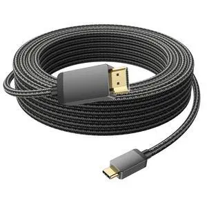 Long USB C to HDMI Cable 25FT, 4K High Speed Type-C to HDMI Cord-Braided,Thunderbolt 3/4/5 Compatible for PC,Monitor,TV,Projector,Galaxy S8 to S24/S25/S26,iPhone 15/16/17,MacBook,iPad Pro,Dell XPS Long USB C to HDMI Cable 25FT, 4K High Speed Type-C to HDMI Cord-Braided,Thunderbolt 3/4/5 Compatible for PC,Monitor,TV,Projector,Galaxy S8 to S24/S25/S26,iPhone 15/16/17,MacBook,iPad Pro,Dell XPS