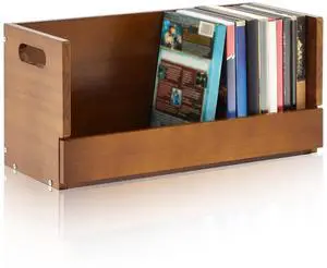 CroBlissful 1 Pack Wooden DVD Storage Organizer Boxes, Holds 26 DVDs, Solid Wood Media Storage with Carry Handles for DVDs, CDs, Blu-ray Discs, Movie Cases and Cassette Tapes, Brown CroBlissful 1 Pack Wooden DVD Storage Organizer Boxes, Holds 26 DVDs, Solid Wood Media Storage with Carry Handles for DVDs, CDs, Blu-ray Discs, Movie Cases and Cassette Tapes, Brown