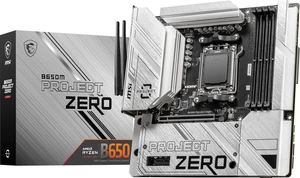 MSI B650M Project Zero Gaming Motherboard (AMD Ryzen 9000/8000/7000 Series Processors, AM5, DDR5, PCIe 4.0, M.2 Slots, SATA 6Gb/s, USB 3.2 Gen 2, HDMI/DP, Wi-Fi 6E, Bluetooth 5.3, 2.5Gbps LAN, mAT MSI B650M Project Zero Gaming Motherboard (AMD Ryzen 9000/8000/7000 Series Processors, AM5, DDR5, PCIe 4.0, M.2 Slots, SATA 6Gb/s, USB 3.2 Gen 2, HDMI/DP, Wi-Fi 6E, Bluetooth 5.3, 2.5Gbps LAN, mAT