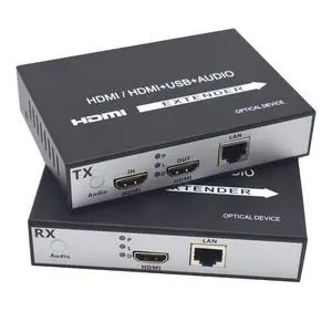 1080P HDMI Over Ethernet CAT5e/CAT6/CAT7 Cable Extender Converters with Loop Out Up to 492FT Full HD A Set 1080P HDMI Over Ethernet CAT5e/CAT6/CAT7 Cable Extender Converters with Loop Out Up to 492FT Full HD A Set