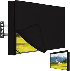 Easy-Going Outdoor TV Cover with Roll Up Front Flat for 55-58 inch, Waterproof and Weatherproof TV Cover for Flat Screen TV, Black Easy-Going Outdoor TV Cover with Roll Up Front Flat for 55-58 inch, Waterproof and Weatherproof TV Cover for Flat Screen TV, Black