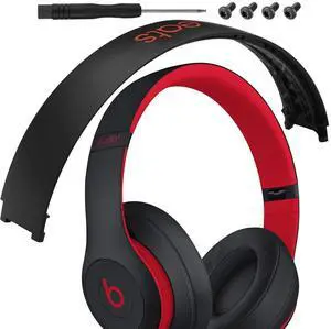 Studio 3 Headband Replacement Parts Accessories Studio3 Arch Head Band Cover Pad Repair Kit Compatible with Beats Studio 3 Wireless Top Headband. (Defiant Black Red) Studio 3 Headband Replacement Parts Accessories Studio3 Arch Head Band Cover Pad Repair Kit Compatible with Beats Studio 3 Wireless Top Headband. (Defiant Black Red)
