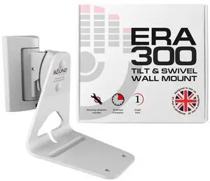Sound Bass ERA300 Wall Mount Bracket, Tilt and Swivel, White, Single (1pc), Compatible with Sonos ERA 300, Effortless Installation, Includes Mounting Kit Sound Bass ERA300 Wall Mount Bracket, Tilt and Swivel, White, Single (1pc), Compatible with Sonos ERA 300, Effortless Installation, Includes Mounting Kit