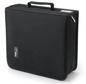 CCidea CD Case DVD Case Storage Holder-264 Capacity,Media Binder, CD Wallet, Disc Booklet, L11.4 x W 6.4 x H3.5 INCH (Black) CCidea CD Case DVD Case Storage Holder-264 Capacity,Media Binder, CD Wallet, Disc Booklet, L11.4 x W 6.4 x H3.5 INCH (Black)