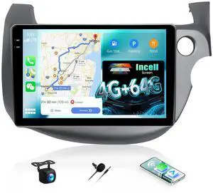4G+64G Android Car Stereo for Honda Fit (Right-Hand Drive) 2007 2008 2009 2010 2011 2012 2013 Car Radio with Carplay Android Auto 10.1 Inch Touch Screen Head Unit Backup Camera WiFi GPS FM RDS 4G+64G Android Car Stereo for Honda Fit (Right-Hand Drive) 2007 2008 2009 2010 2011 2012 2013 Car Radio with Carplay Android Auto 10.1 Inch Touch Screen Head Unit Backup Camera WiFi GPS FM RDS