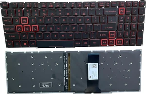 Replacement Keyboard for Acer Predator Helios 300 PH315-52 PH315-53 PH317-53, Nitro 5 AN515-43 AN515-54 AN515-55 AN517-51, Nitro 7 AN715-51 Series Laptop Red with Backlit US Layout, Black Replacement Keyboard for Acer Predator Helios 300 PH315-52 PH315-53 PH317-53, Nitro 5 AN515-43 AN515-54 AN515-55 AN517-51, Nitro 7 AN715-51 Series Laptop Red with Backlit US Layout, Black