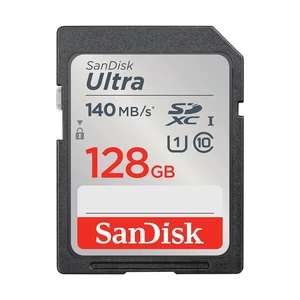 SanDisk 128GB Ultra SDXC UHS-I Memory Card, Up to 140MB/s, C10, U1, Full HD, SD Card, SDSDUNB-128G-GN6IN SanDisk 128GB Ultra SDXC UHS-I Memory Card, Up to 140MB/s, C10, U1, Full HD, SD Card, SDSDUNB-128G-GN6IN