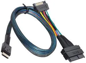CY SFF-8611 Oculink Host to U.2 U.3 SFF-8639 NVME PCIe PCI-Express SSD Cable for Mainboard SSD CY SFF-8611 Oculink Host to U.2 U.3 SFF-8639 NVME PCIe PCI-Express SSD Cable for Mainboard SSD