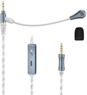 Cubilux 3.5mm Headphone Cable with Boom Mic, Mute Switch, Volume Control, Silver-Plated AUX Replacement Cord for Voice Chat, Calls, Game Consoles, WH1000-XM6/5/4, Studio Pro, Solo, More, 4 FT Cubilux 3.5mm Headphone Cable with Boom Mic, Mute Switch, Volume Control, Silver-Plated AUX Replacement Cord for Voice Chat, Calls, Game Consoles, WH1000-XM6/5/4, Studio Pro, Solo, More, 4 FT