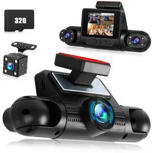 360 Degree View 4 Channel Dash Cam for Cars,Dash Cam Car Camera Front and Rear Inside Left Right,2 Dashcams with Night Vision,Loop Recording,24H Parking Mode Monitor,Reverse View+32G Memory Card 360 Degree View 4 Channel Dash Cam for Cars,Dash Cam Car Camera Front and Rear Inside Left Right,2 Dashcams with Night Vision,Loop Recording,24H Parking Mode Monitor,Reverse View+32G Memory Card