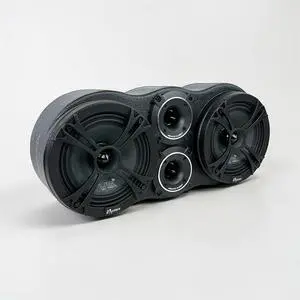 MENACE AUDIO Dual 6.5" Loaded Midrange Enclosure with 2 x 3.5 Tweeters - Black Bullets MENACE AUDIO Dual 6.5" Loaded Midrange Enclosure with 2 x 3.5 Tweeters - Black Bullets