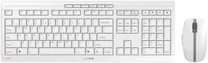 CHERRY Stream Desktop, Wireless Keyboard & Mouse Combo, 2.4 GHz Connection, Quiet Keys, Slim Design, Comfortable Writing, Battery-Powered, QWERTY, White-Gray CHERRY Stream Desktop, Wireless Keyboard & Mouse Combo, 2.4 GHz Connection, Quiet Keys, Slim Design, Comfortable Writing, Battery-Powered, QWERTY, White-Gray