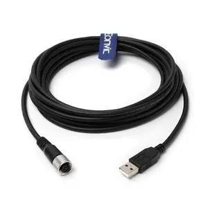 Eonvic Industrial M12 4 Pin A Code Female to USB 2.0 Male Data Connection Cable High Flex Shielded Moulded IP67 Waterproof Cable Eonvic Industrial M12 4 Pin A Code Female to USB 2.0 Male Data Connection Cable High Flex Shielded Moulded IP67 Waterproof Cable