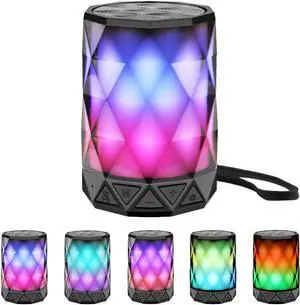 LED Portable Bluetooth Speakers with Lights, Night Light Waterproof,Speakers Color Change Computer Speaker,Mic TF Card TWS Support for iPhone Samsung Gaming Christmas (Multi) LED Portable Bluetooth Speakers with Lights, Night Light Waterproof,Speakers Color Change Computer Speaker,Mic TF Card TWS Support for iPhone Samsung Gaming Christmas (Multi)