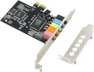 PCIe Sound Card, 5.1 Internal Sound Card for PC Windows 8 7 with Low Profile Bracket, 3D Stereo PCI-e Audio Card, CMI8738 Chip 32/64 Bit Sound Card PCI Express Adapter PCIe Sound Card, 5.1 Internal Sound Card for PC Windows 8 7 with Low Profile Bracket, 3D Stereo PCI-e Audio Card, CMI8738 Chip 32/64 Bit Sound Card PCI Express Adapter