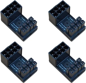 (4-Pack) COMeap Standard Type GPU VGA PCIe 8 Pin U Turn 180 Degree Angle Connector Power Adapter Board for Desktop Graphics Card (4-Pack) COMeap Standard Type GPU VGA PCIe 8 Pin U Turn 180 Degree Angle Connector Power Adapter Board for Desktop Graphics Card