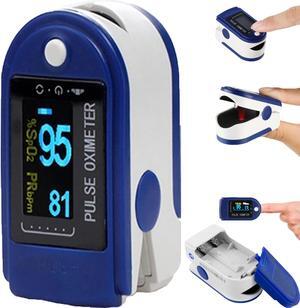 Mericonn Portable Fingertip Pulse Oximeter Blood Oxygen Saturation Monitor Heart Rate Monitor Battery Power