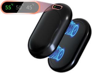 Mericonn 5000mAh Electric Hand Warmers Rechargeable 2 Pack USB Portable Pocket Heater Tech Gifts for Women Men